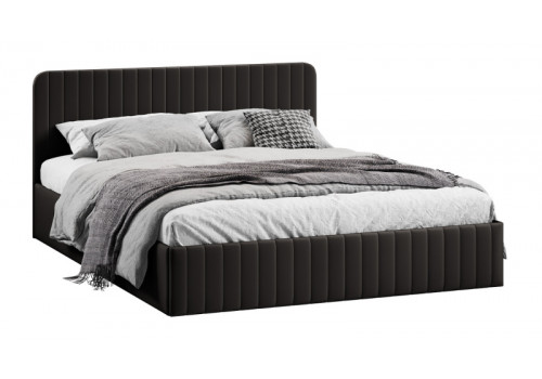 Кровать с ПМ «Шелли» Тип 1 (с подъемным механизмом) с заглушиной Велюр Confetti Stone