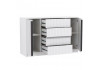 Комод 67.11 Брандо МДФ New (белый/ДВПО белый/фасады МДФ)